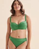 Haut de bikini bandeau plissé bonnet D Kore