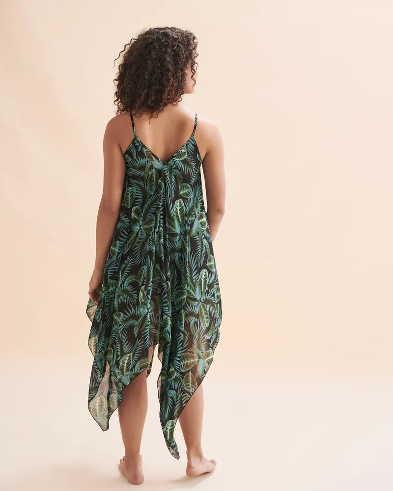 Jungle Fever Chiffon Midi Dress