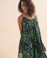 Jungle Fever Chiffon Midi Dress