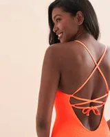Sorbet Naomi Textured One-piece Swimsuit