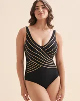 Embrace Cross Front One-piece Swimsuit