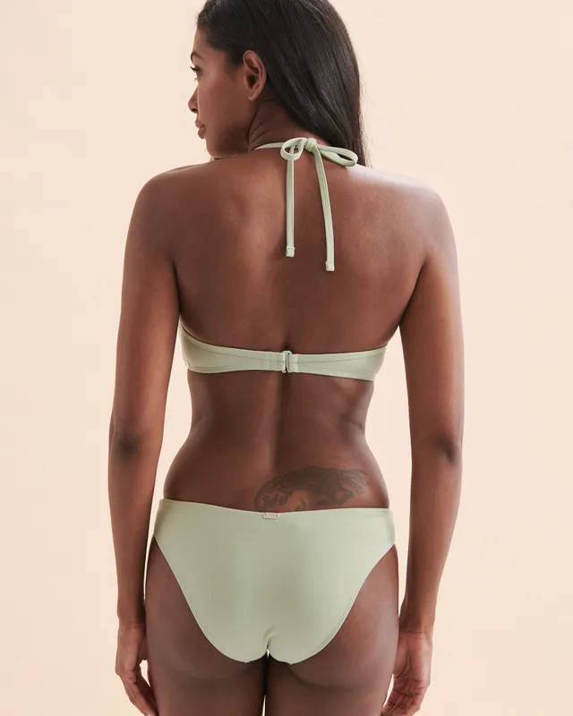 TROPIK Textured Push-up Bikini Top - Brown
