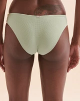 Bas de bikini coupe en V texturé