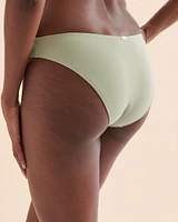 Bas de bikini coupe en V texturé
