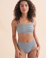 Bas de bikini taille haute Boardwalk Geo