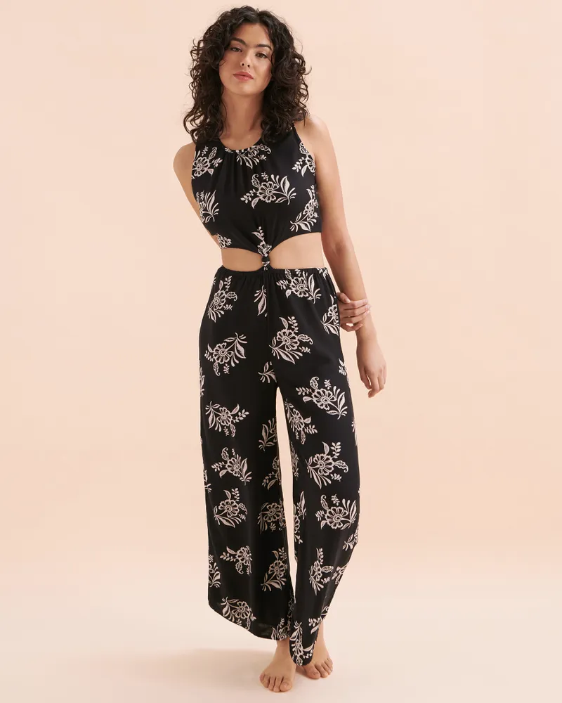 Pearl Front Knot Jumpsuit