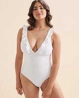 Maillot une-pièce à volants Interlace