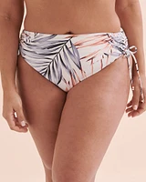 Desert Palm Side Tie High Waist Bikini Bottom