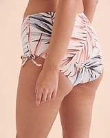 Desert Palm Side Tie High Waist Bikini Bottom