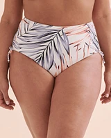 Desert Palm Side Tie High Waist Bikini Bottom