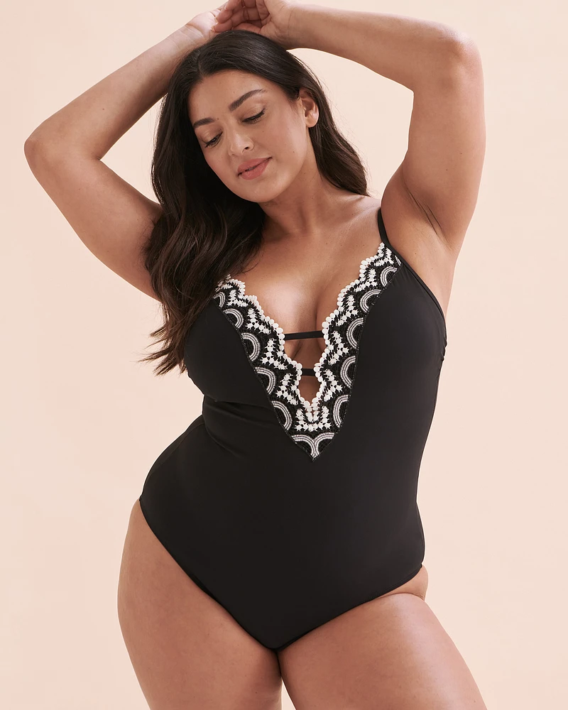 ST-BARTH Lace Detail One-piece Swimsuit