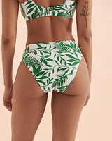 Bas de bikini taille haute Green Island