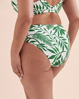 Bas de bikini taille haute Green Island