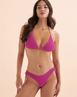 Haut de bikini triangle texturé Kali Sorbet