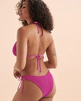 Haut de bikini triangle bonnet D texturé Kali Sorbet