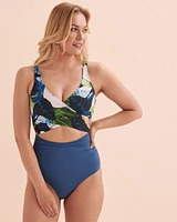 Rainforest Tale Wrap One-piece Swimsuit