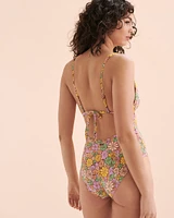 All About Sol Plunge One-piece Swimsuit