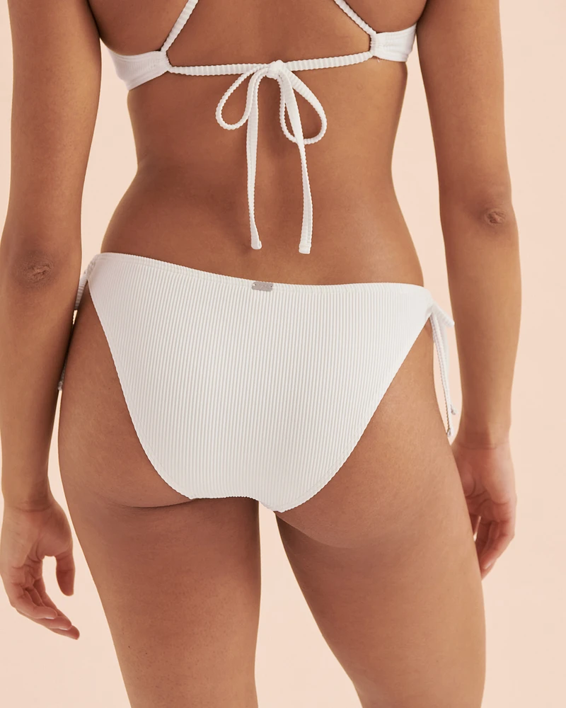 Ribbed Side Tie Bikini Bottom