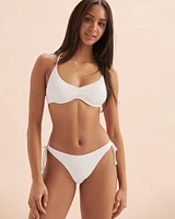 Ribbed Side Tie Bikini Bottom