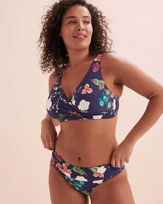 Floral Fantasy Vera Plunge Bikini Top