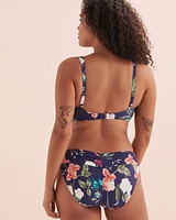 Floral Fantasy Vera Plunge Bikini Top