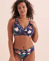 Floral Fantasy Vera Plunge Bikini Top