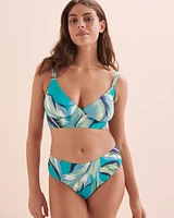 Haut de bikini triangle Cecile Jungle Foliage