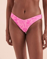 Bas de bikini cheeky coupe en V Fuchsia Fever