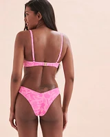 Haut de bikini à armatures Ditzy Fuchsia Fever