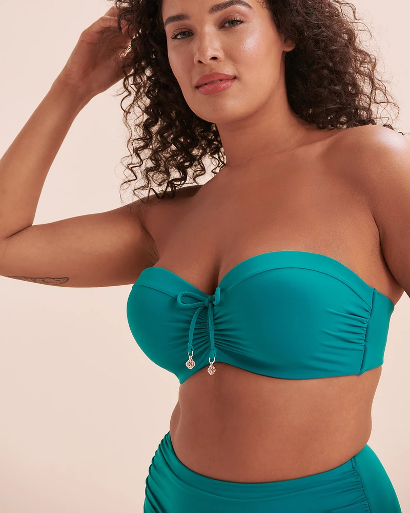 Haut de bikini bandeau bonnet D Blue Paradise