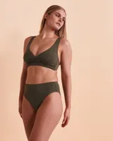 Bas de bikini taille haute Retro ESSENTIALS ECO