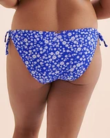 Bas de bikini brésilien côtelé Ditsy Summer
