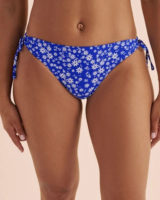 Bas de bikini brésilien côtelé Ditsy Summer