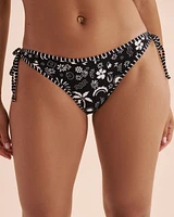 Bas de bikini côtelé Tropical Cabo