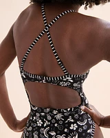 Maillot de bain une-pièce côtelé Tropical Cabo