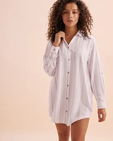 Chemise longue rayée