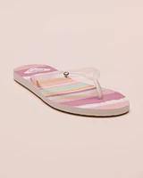 Bermuda Print Flip-Flops