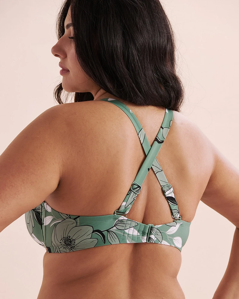 Botanical Dream D Cup Push-up Bikini Top