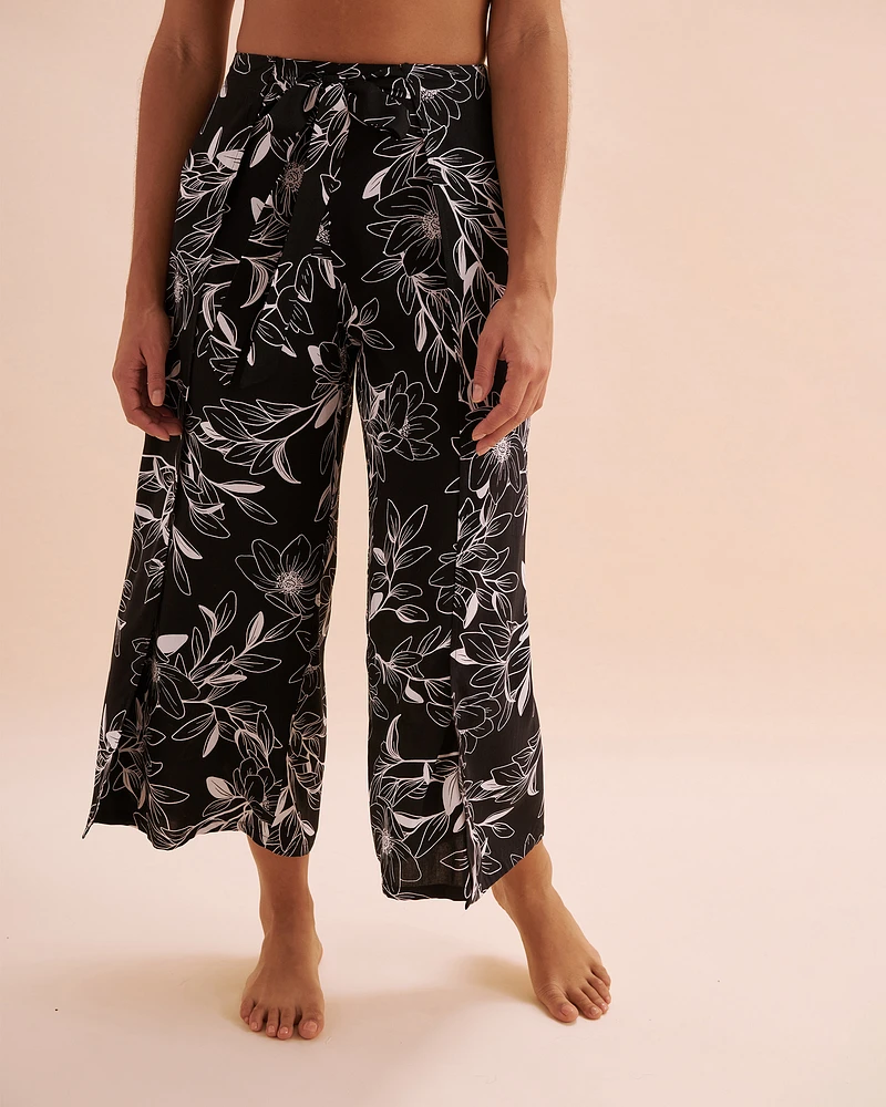 Wrap Around Wide Leg Pants