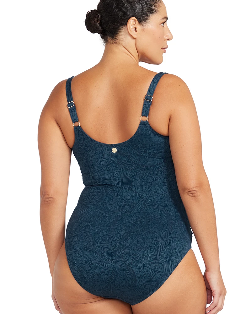 La Traviata Delacroix Textured D-G Cup One-piece Swimsuit