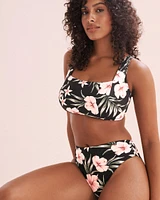 Tropical Hibiscus D Cup Bralette Bikini Top