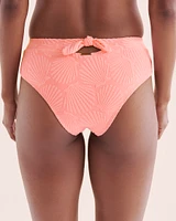 Pink Seashell Back Bow Cheeky Bikini Bottom