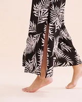 Tropical Foliage Sleeveless Jumpsuit