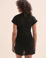 Onion Skin Short Wrap Dress