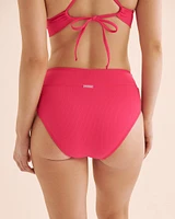 Bas de bikini taille haute côtelé Sea