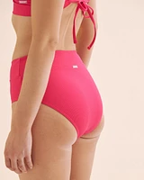 Bas de bikini taille haute côtelé Sea