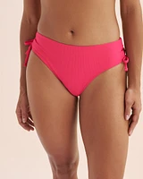 Bas de bikini taille mi-haute côtelé Sea