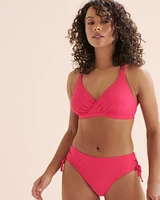 Bas de bikini taille mi-haute côtelé Sea