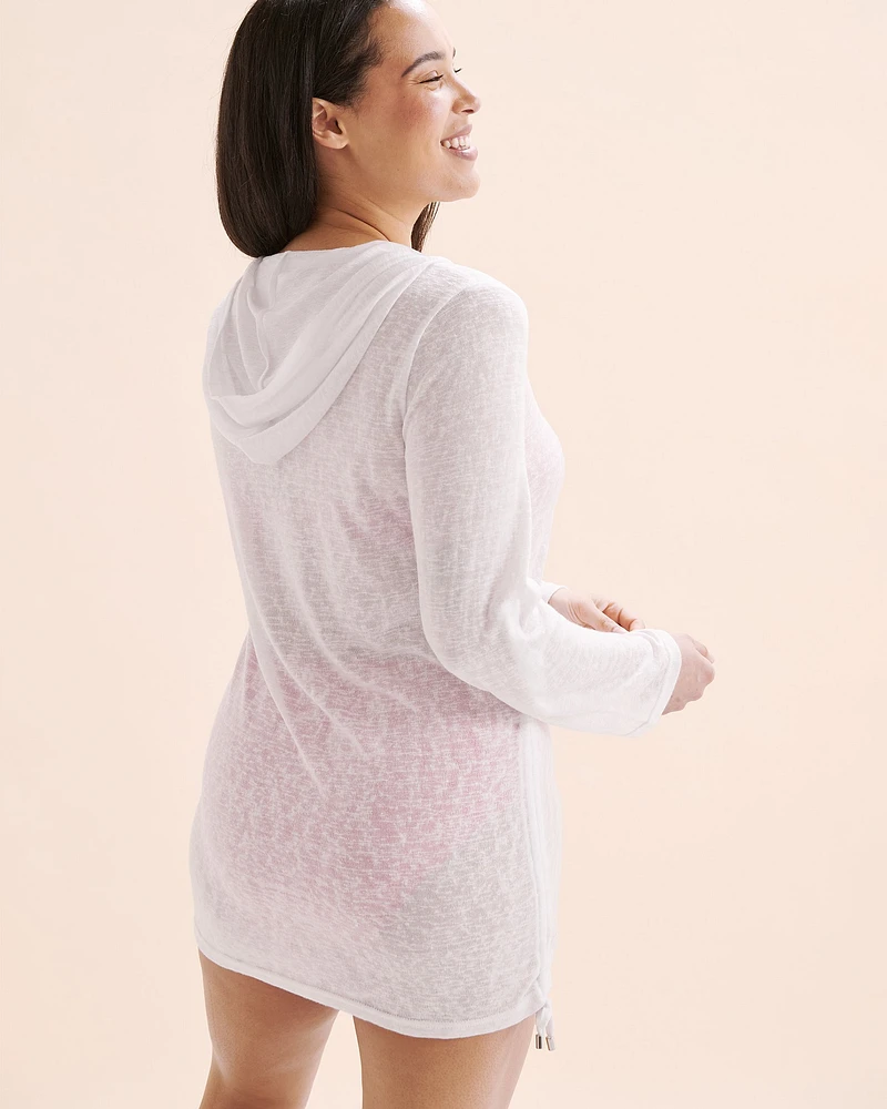 Tunique à capuche en tricot