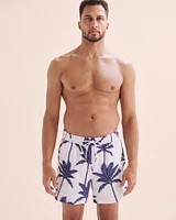 Seersucker Volley Swimsuit With Long Liner